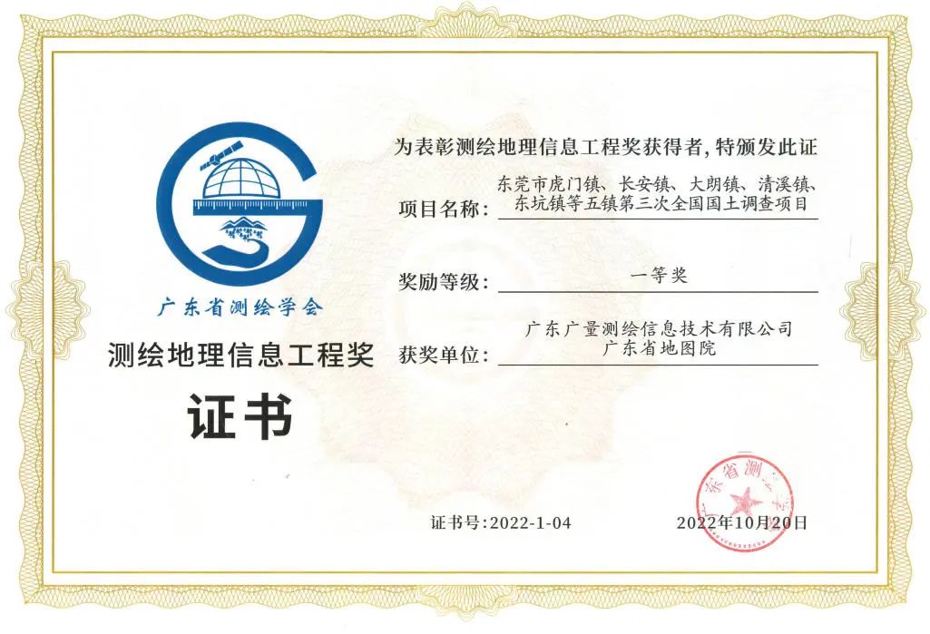 一等奖！J9游戏测绘YYDS！